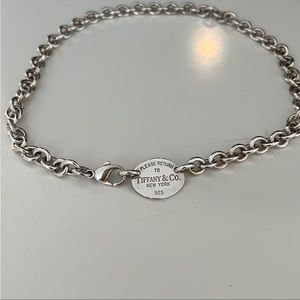 Vintage Return to Tiffany Choker 18” Silver